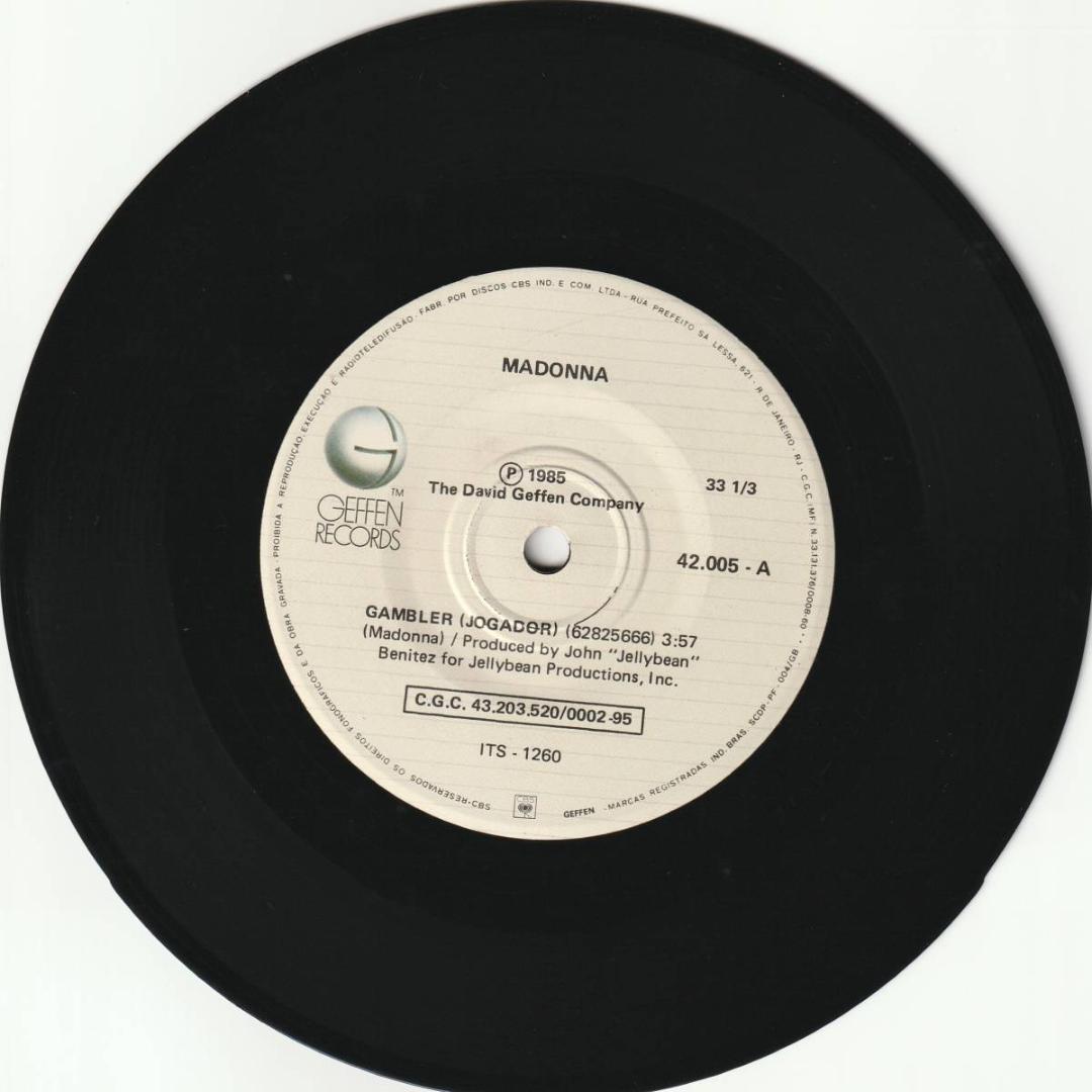 マドンナ　GAMBLER (Jogador)　ブラジル盤７”シングルレコード