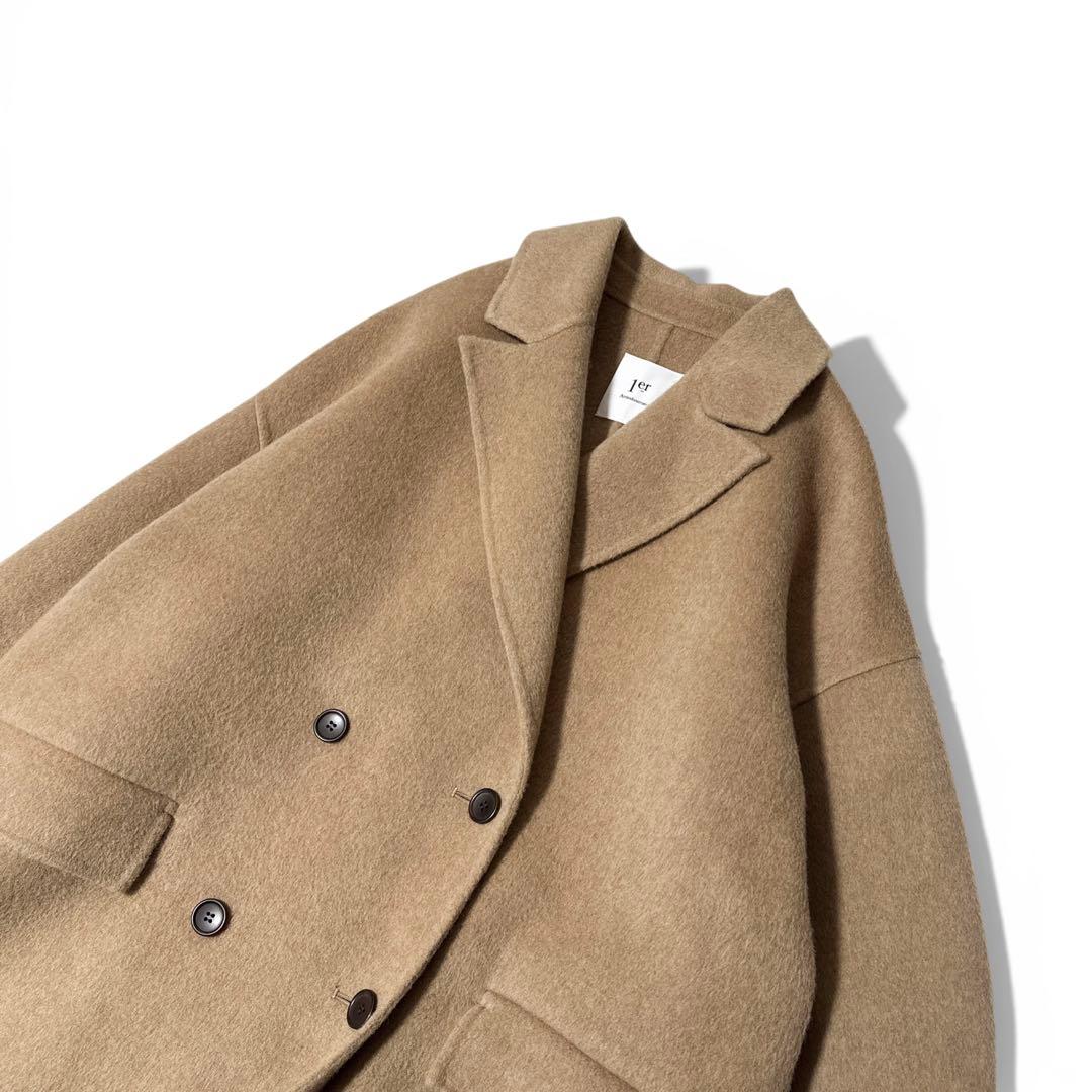 極美品✨24AW　プルミエアロンディスモン　TPOダブルビーバーチェスターコート