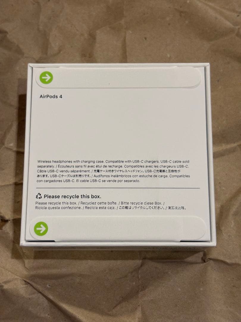 【新品・未開封】AirPods4 ノイズキャンセリングなし