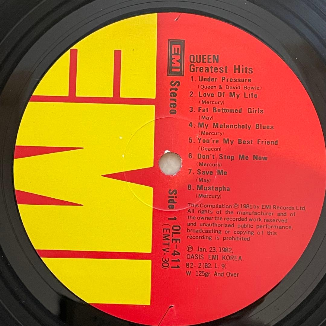 【激レア・韓国盤LPレコード】GREATEST HITS/ QUEENS