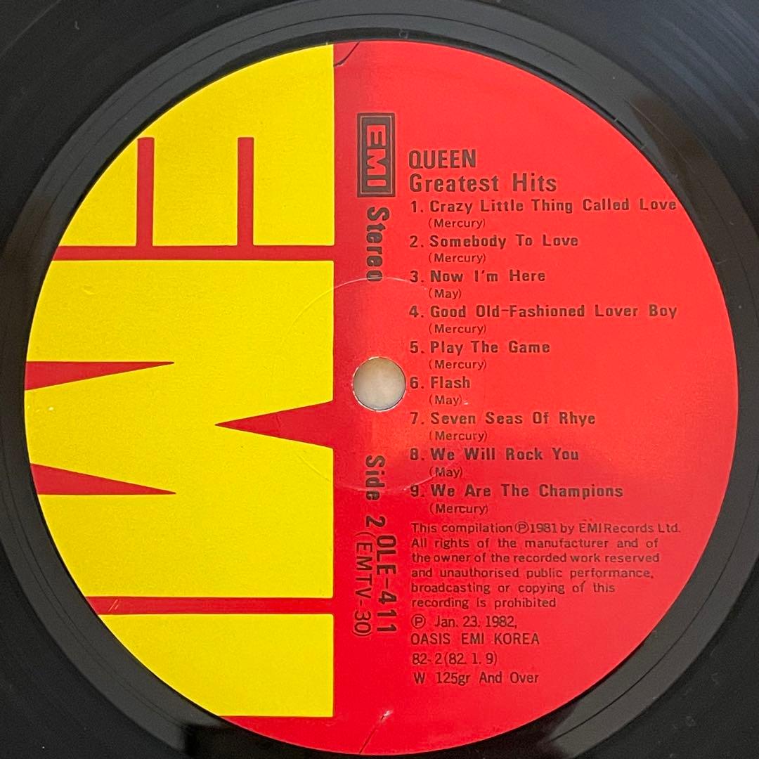 【激レア・韓国盤LPレコード】GREATEST HITS/ QUEENS
