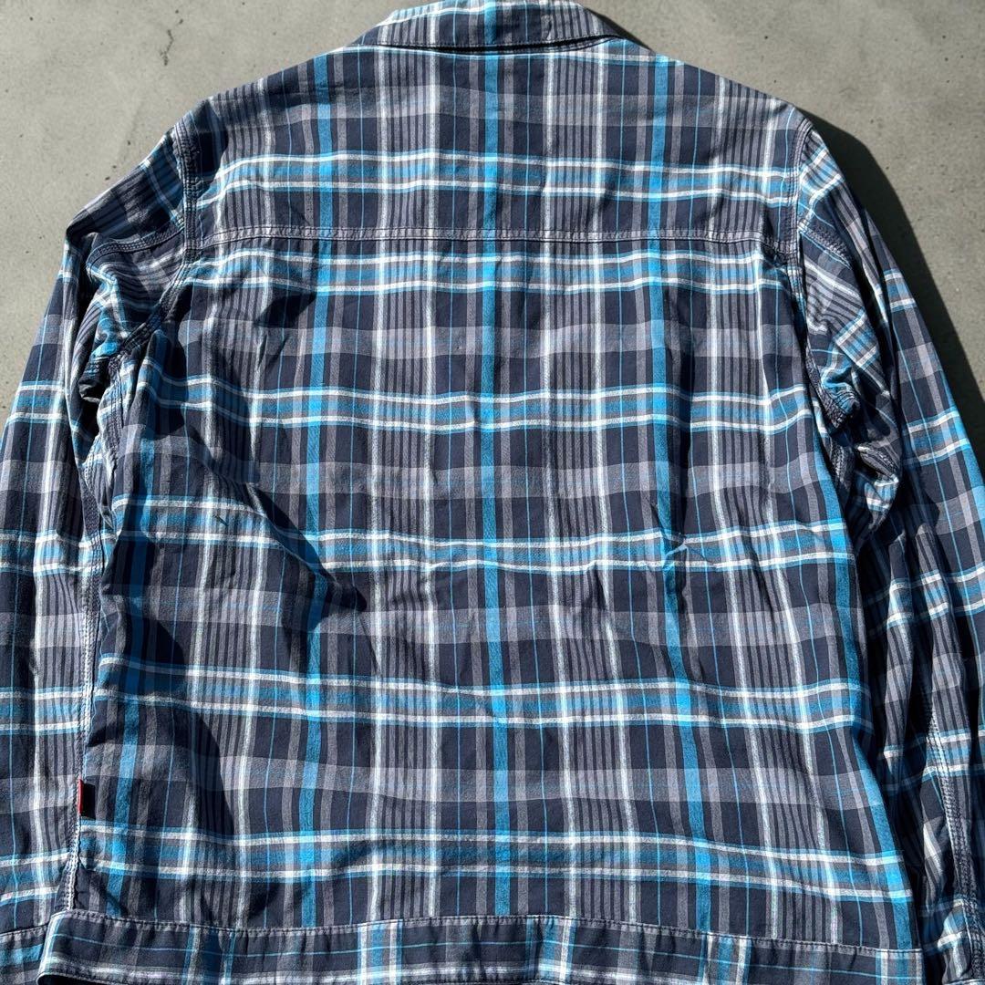 ジャケット・アウター 90s old stussy blue plaid check jacket
