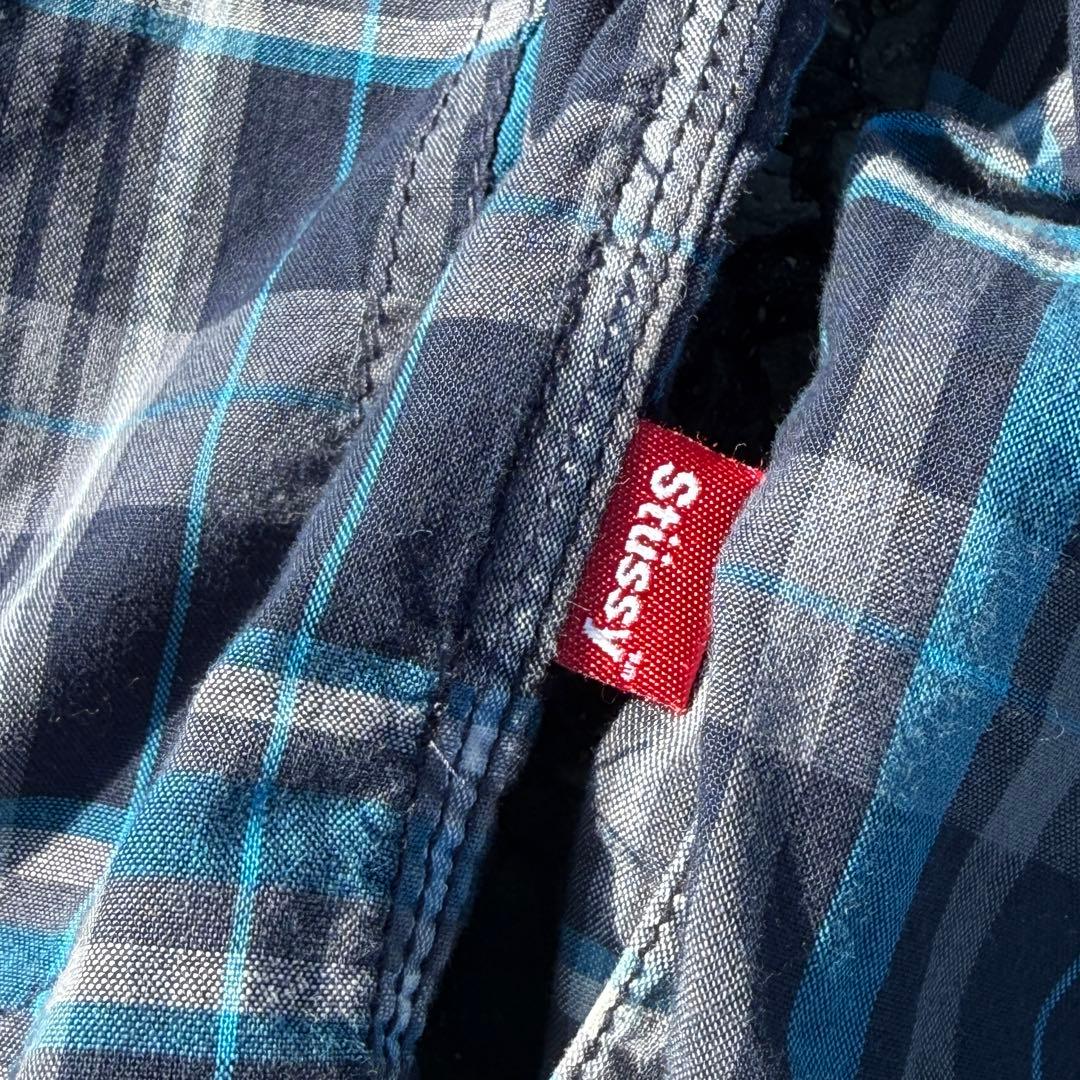 ジャケット・アウター 90s old stussy blue plaid check jacket
