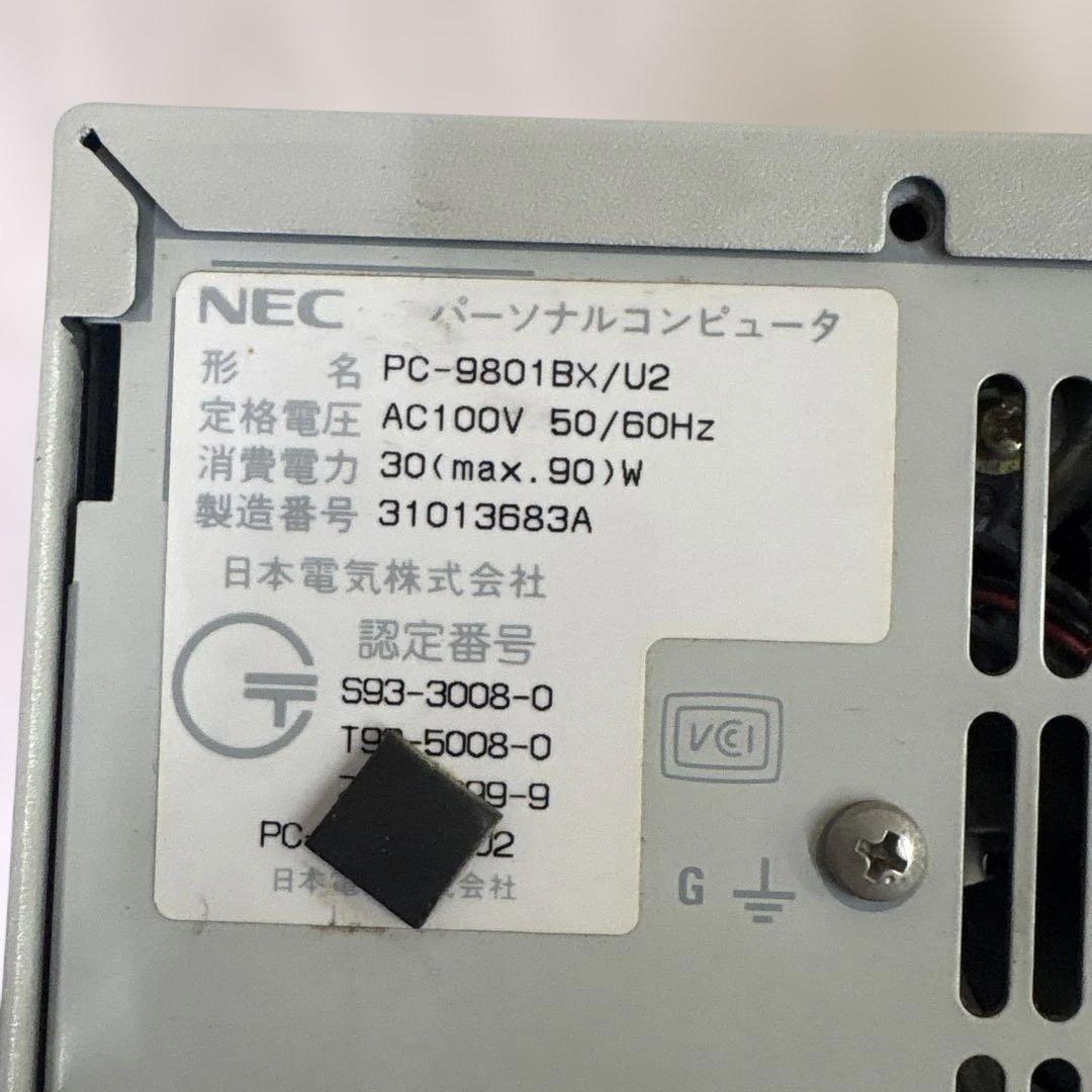 NEC PC-9801BX/U2 3.5インチFDD搭載