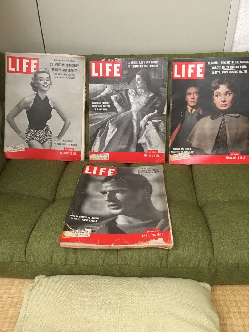 超レアな雑誌LIFE 1950年代の情勢やトレンド特集雑誌LIFE セット4冊