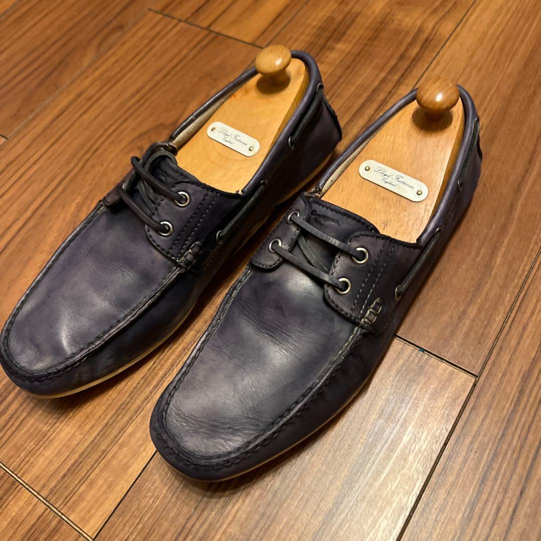 サントーニ　レースアップデッキシューズ 8 1/2 ブルー