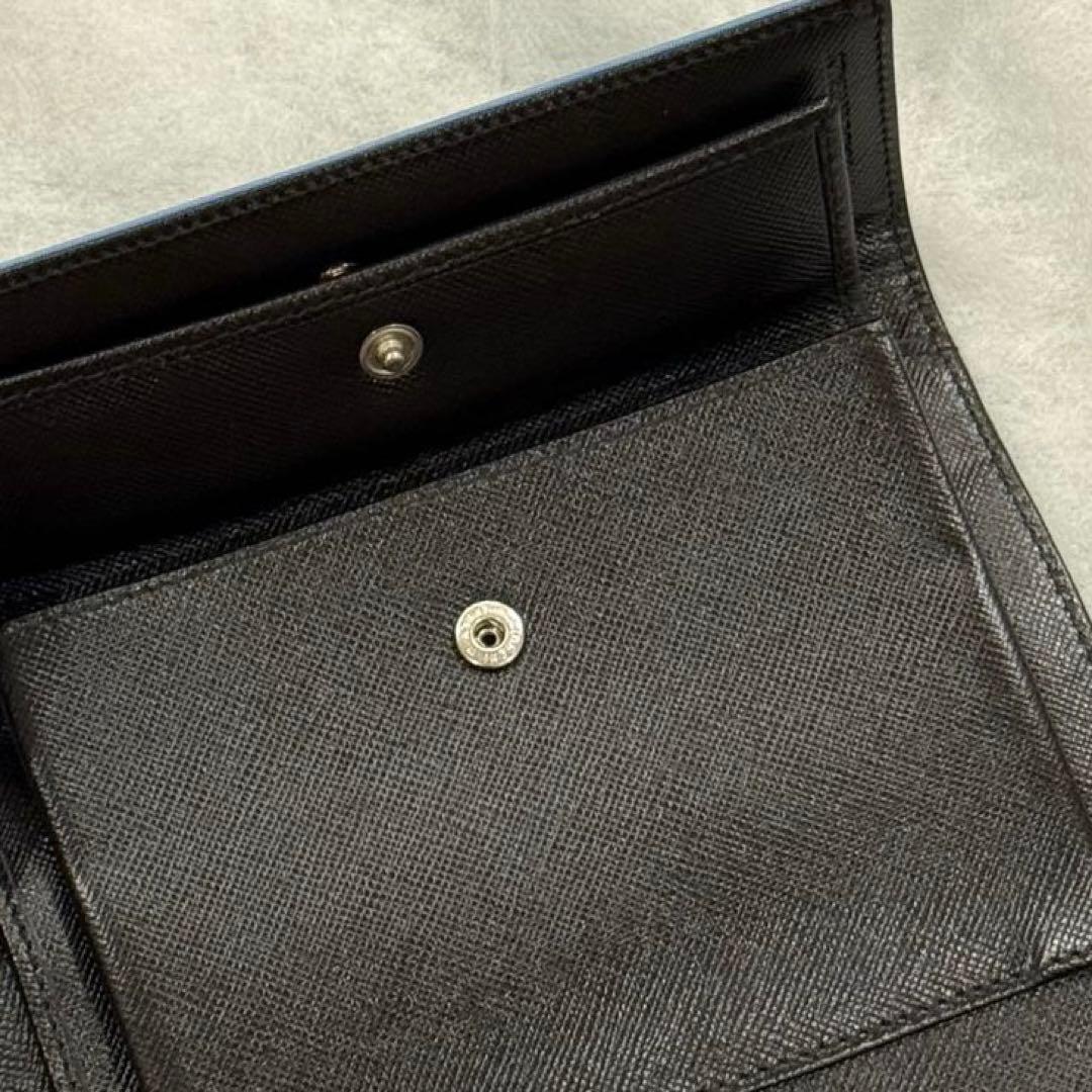 新品未使用✨　PRADA M510　TESSUTO　三つ折り財布　三角ロゴ