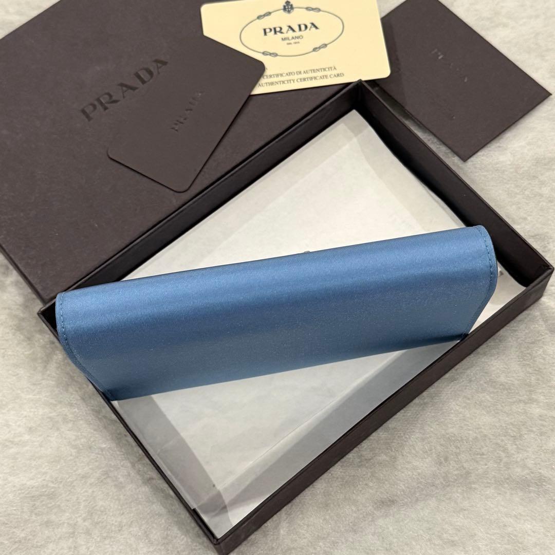 新品未使用✨　PRADA M510　TESSUTO　三つ折り財布　三角ロゴ