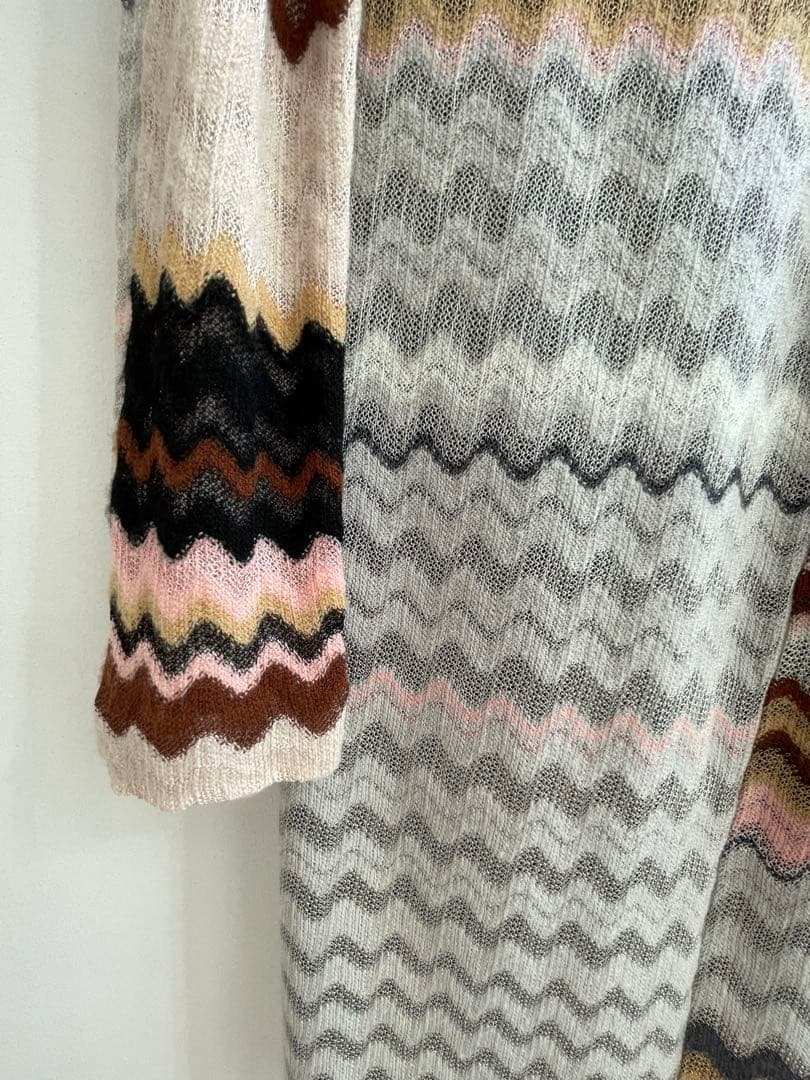 Missoniオレンジタグ長袖ワンピース
