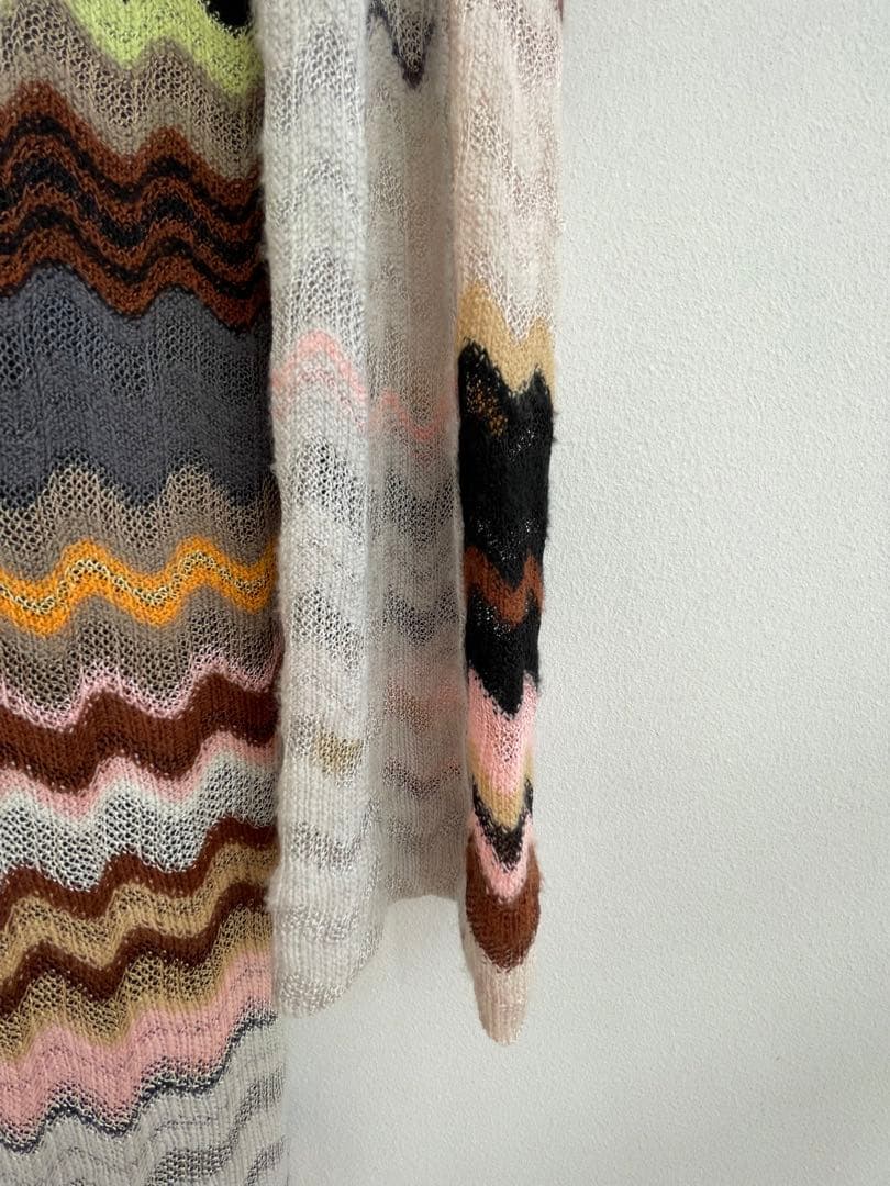 Missoniオレンジタグ長袖ワンピース