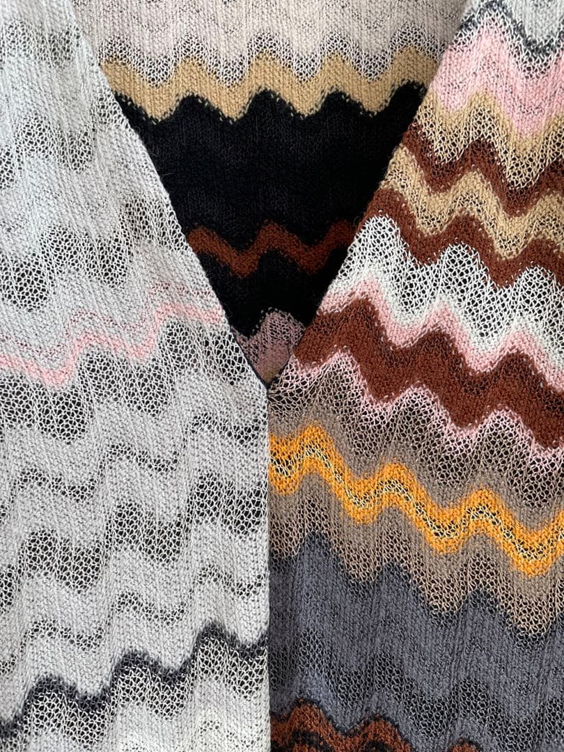 Missoniオレンジタグ長袖ワンピース
