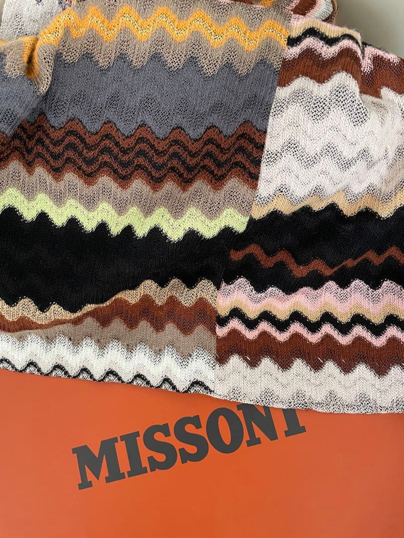 Missoniオレンジタグ長袖ワンピース