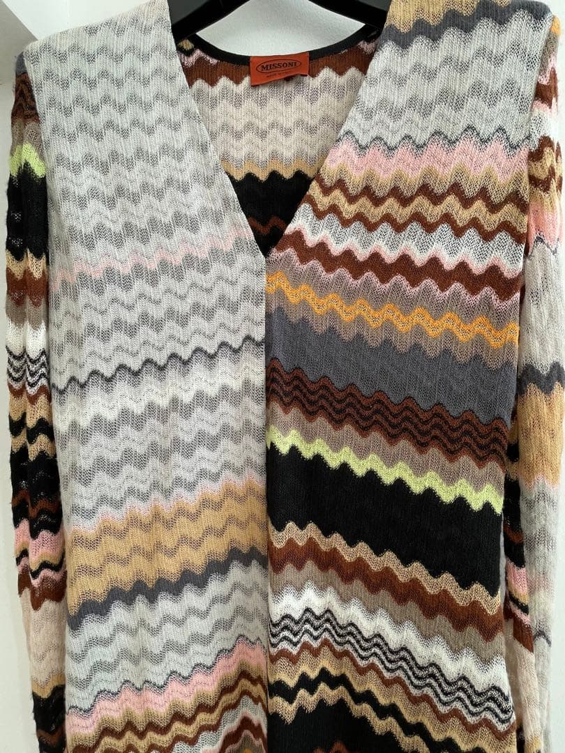 Missoniオレンジタグ長袖ワンピース
