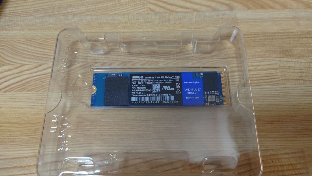 【中古】WD BLUE SN550 500GB
