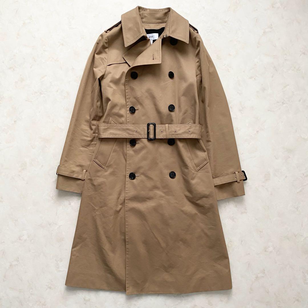 【美品★】HYKE ハイク トレンチコート ベルト　ライナー　ライトアウター　M
