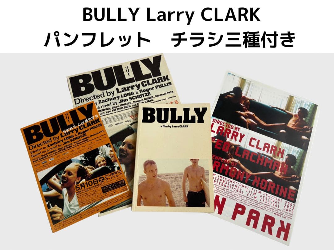 希少！Larry Clark BULLY パンフレット+三種チラシセット