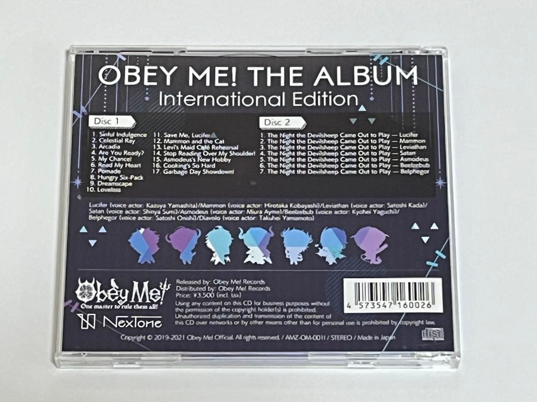 アニメ OBEY ME! The Album International CD