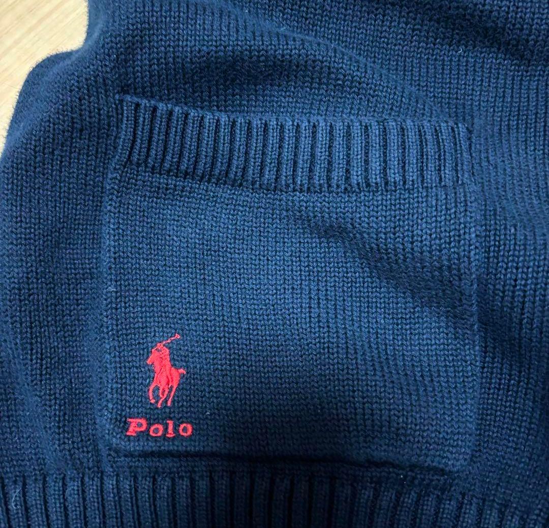 専用美品ラルフローレン POLO RALPH ネイビー Vネックカーディガンxl
