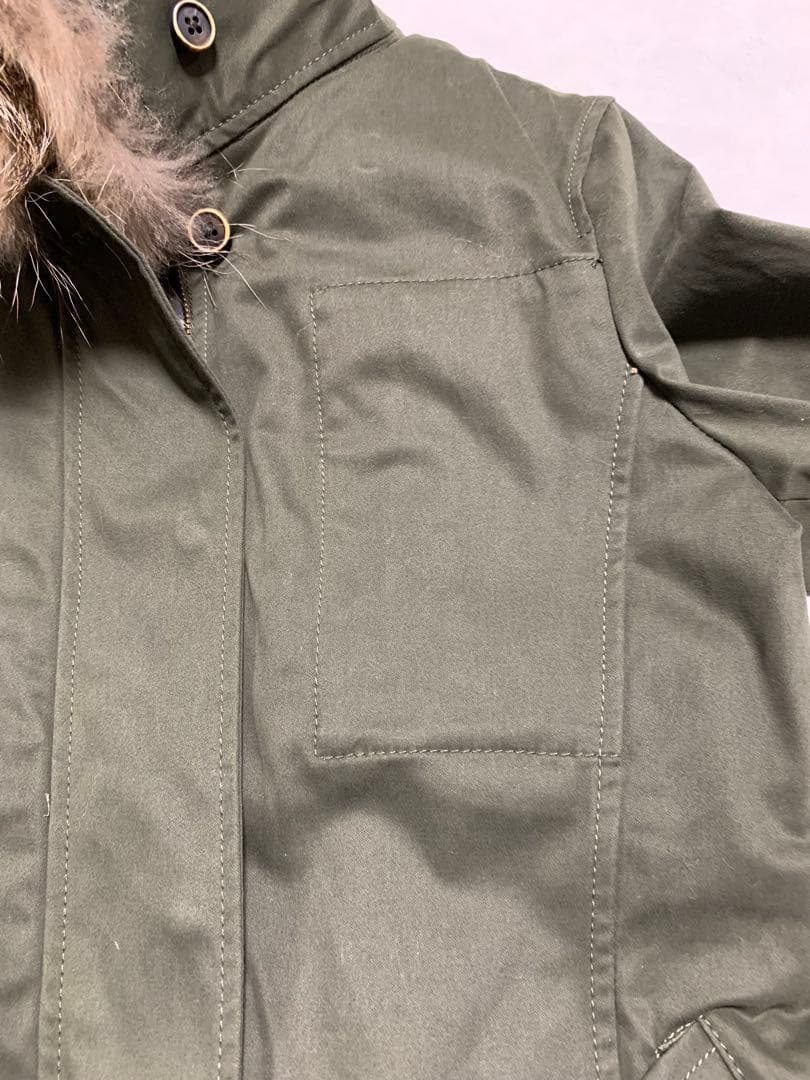 新品UNITED ARROWS ミリタリー モッズ コート ファー付き