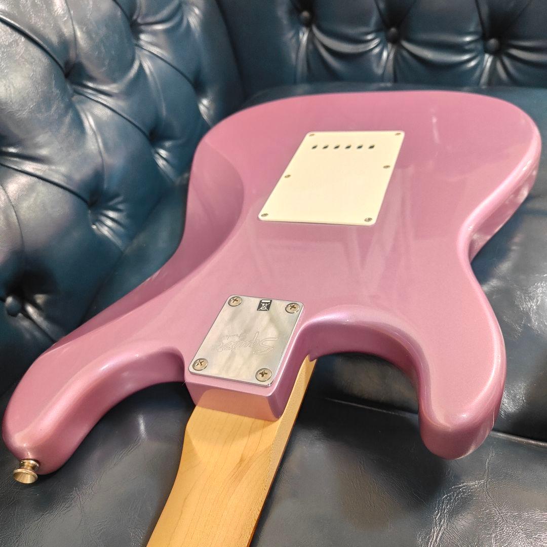 【美品】Squier Fenderストラト バーガンディミスト レアカラー