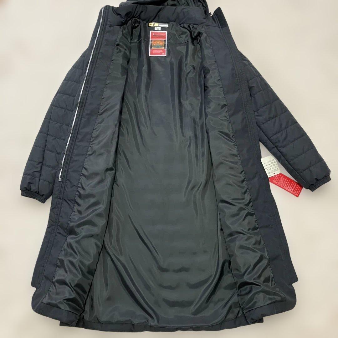 新品 ミズノ ブレスサーモ中綿ロングコート 阪神タイガース レディース L 黒