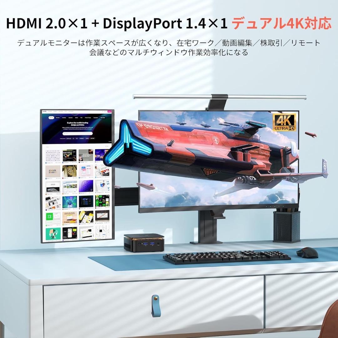 Intel Twin Lake-N150 ミニPC 8GB RAM 256GB
