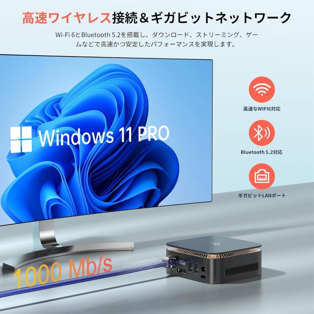 Intel Twin Lake-N150 ミニPC 8GB RAM 256GB