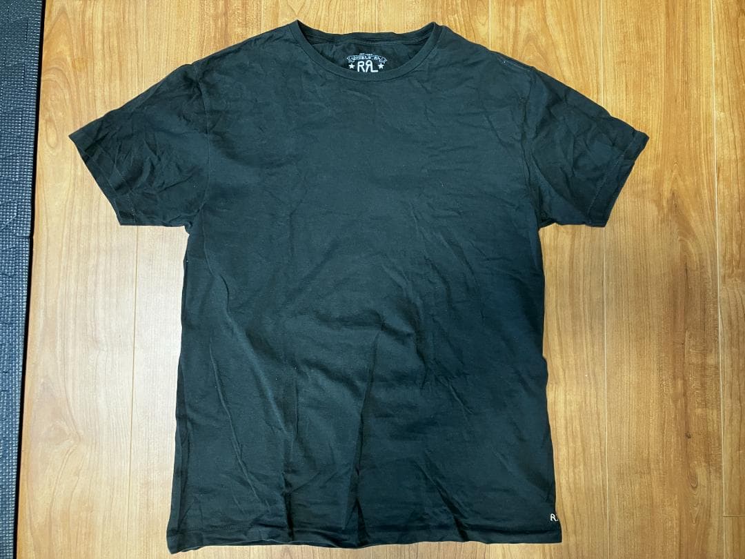 【極美品】RRL 半袖Tシャツ フェードブラック M ラルフローレン
