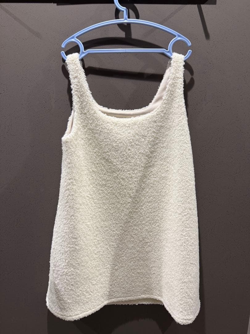 pois square poodle onepiece ホワイト　新品未使用
