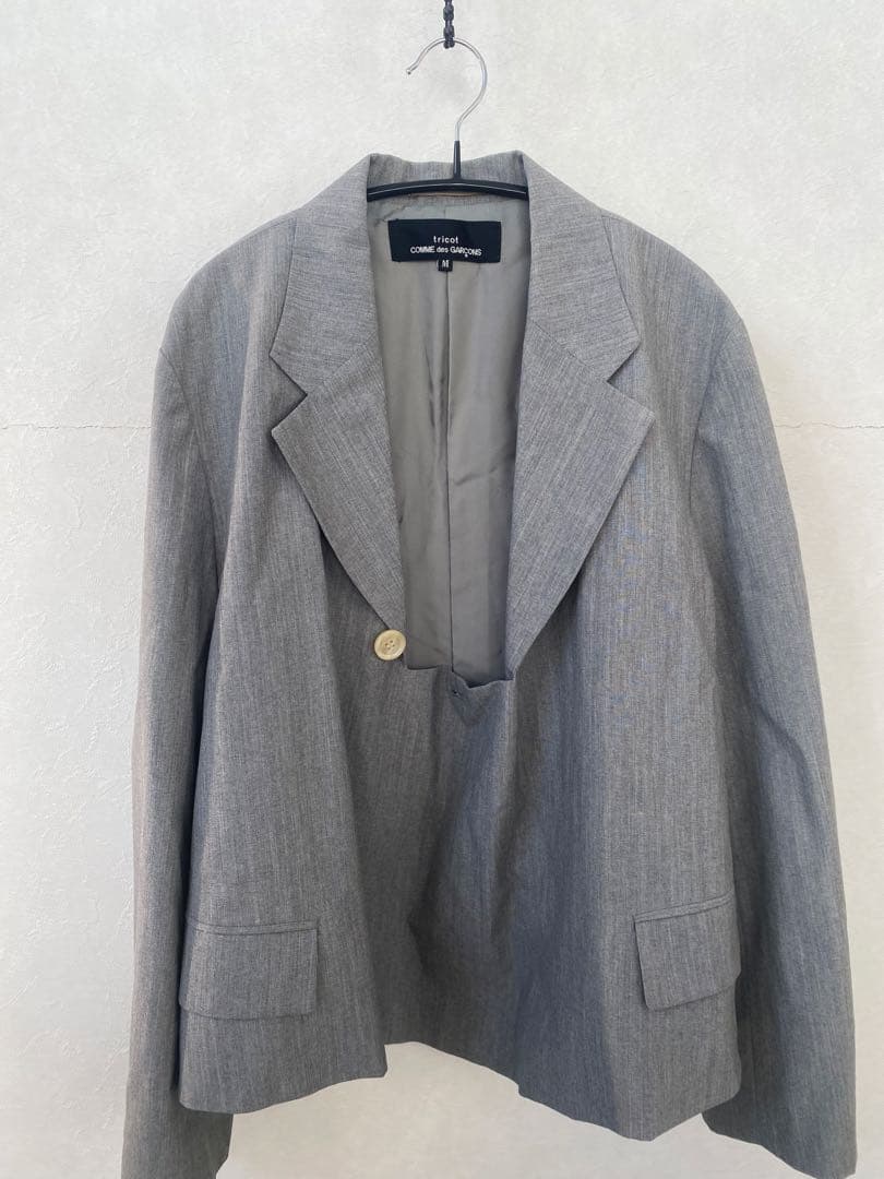 s*o様 tricot COMME des GARCONS グレー テーラードジ
