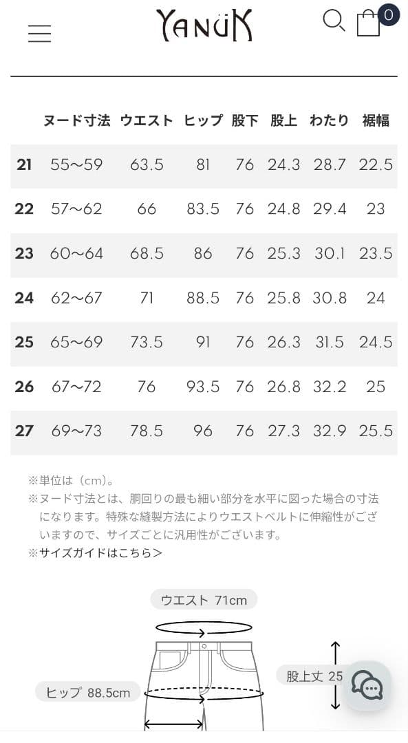 YANÜK ルーズストレートデニム