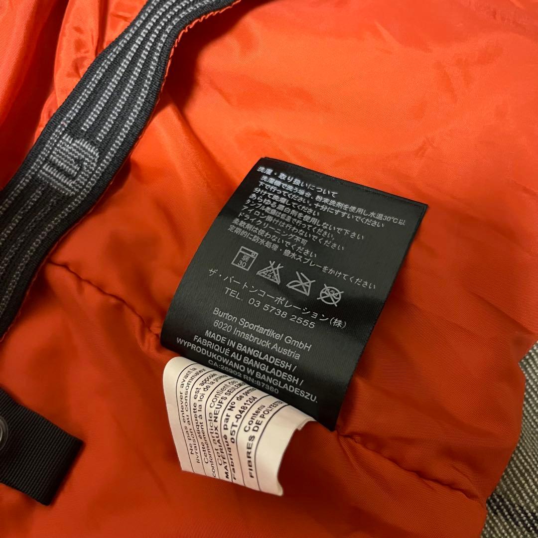 【超美品】BURTON バートン　スノーボード ウェア　チェック柄　緑　グリーン