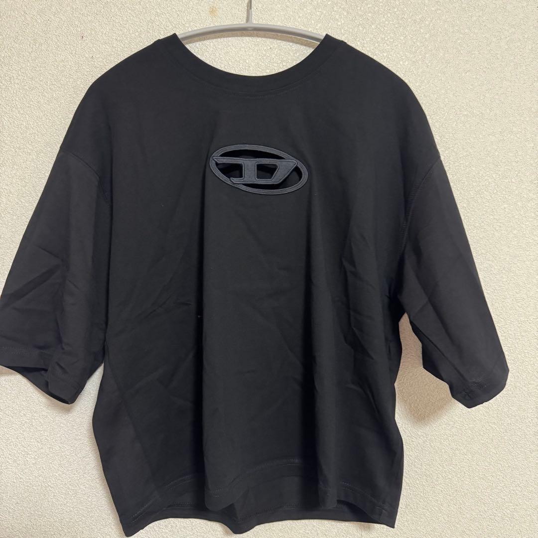 【タグ付き】DIESEL レディース Tシャツ XSサイズ　ブラック