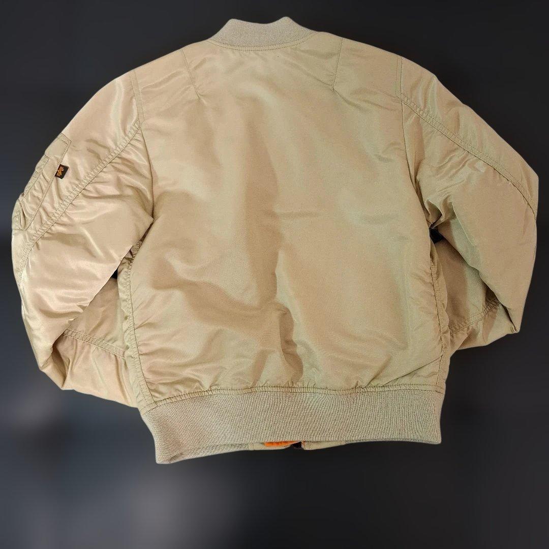 ALPHA MA-1 フライトジャケット リバーシブル オレンジ&ベージュ