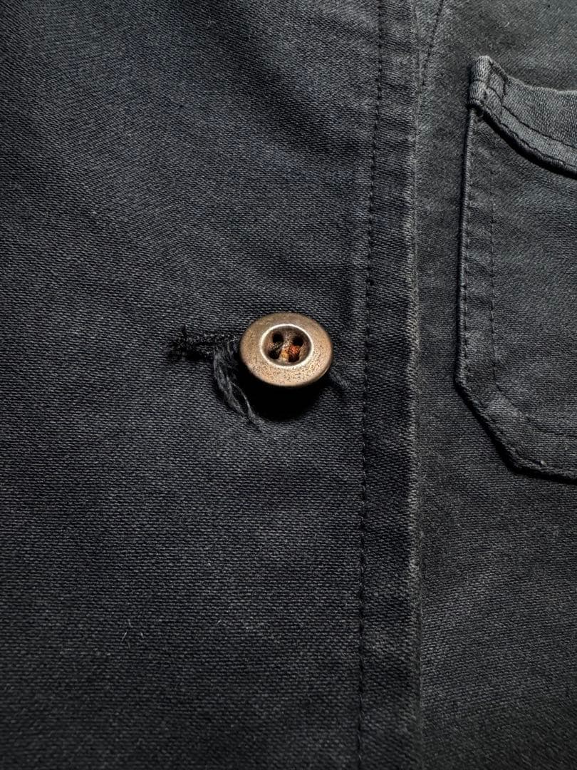 ジャケット・アウター ~40s Doublebreast Black Moleskin Jacket