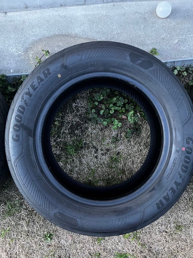 新車外し 4本185/65R15 GOODYEAR アクア フリード プリウス