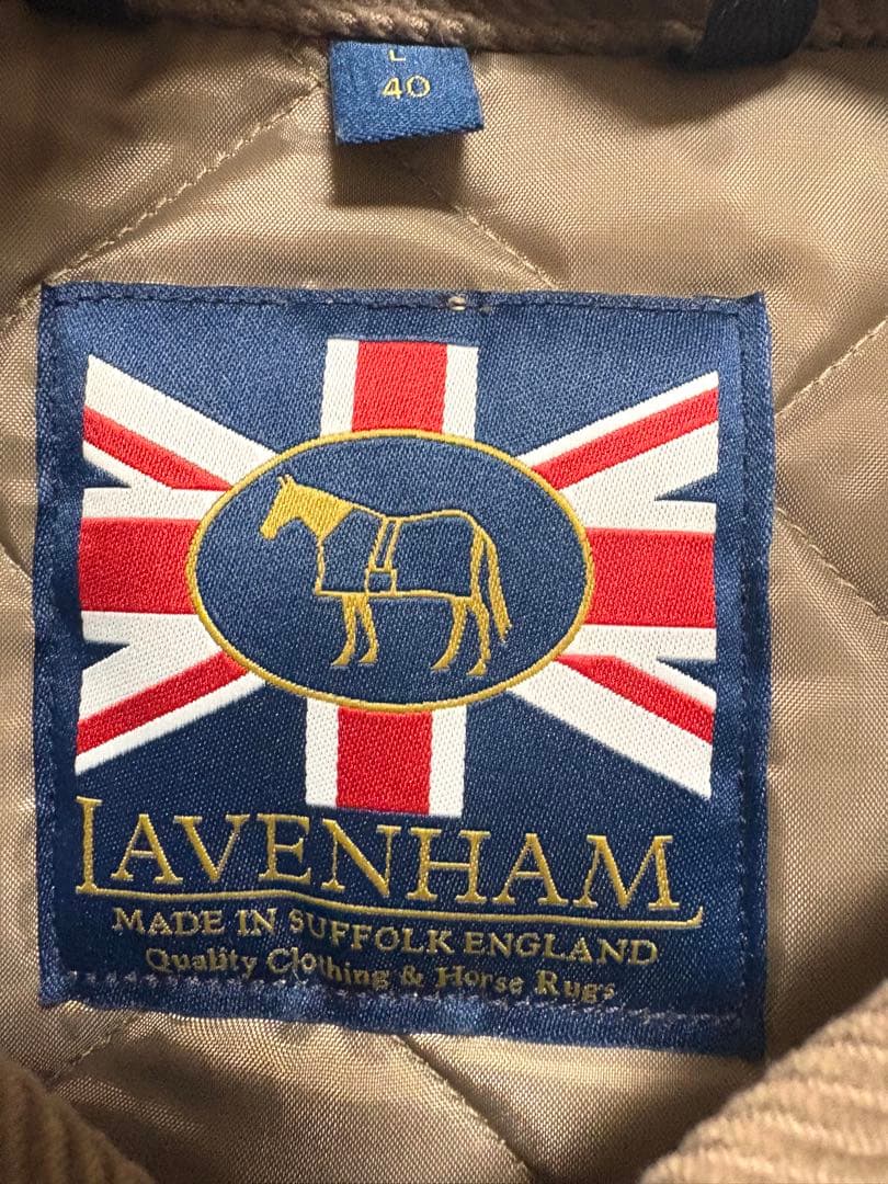 p*n様 LAVENHAM メンズ　ジレ　サイズL KHAKI BEIGE