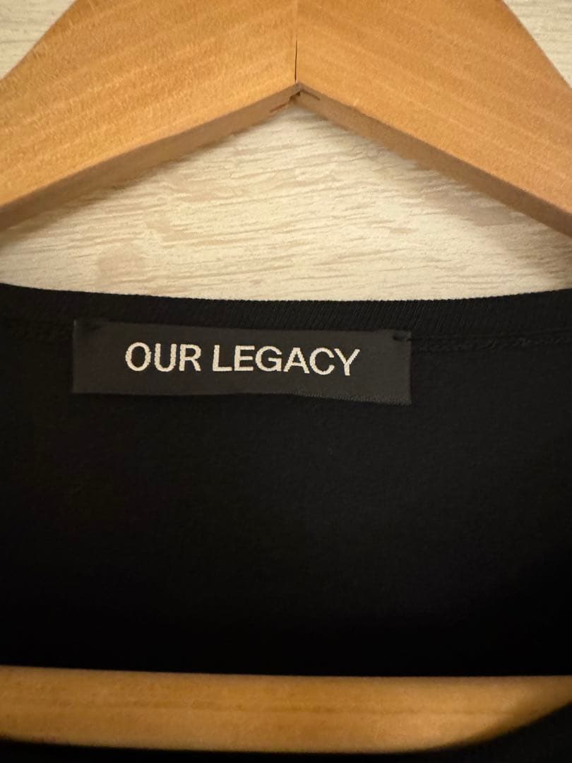 OUR LEGACY NEW BOX Tシャツ ブラック サイズ46