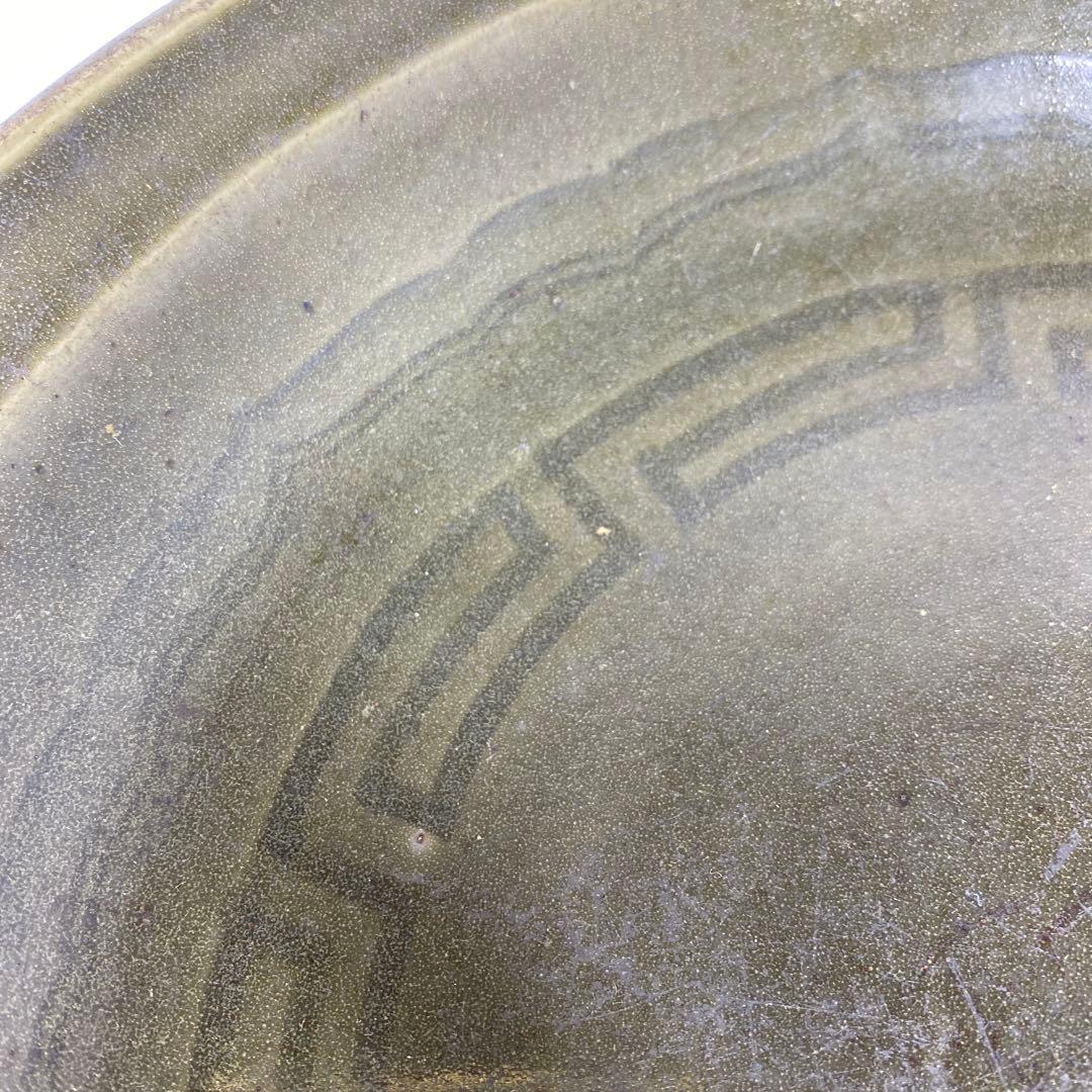 中国明時代　天竜寺青磁大皿　タトヒサ　直径31㎝　東里7-0404②