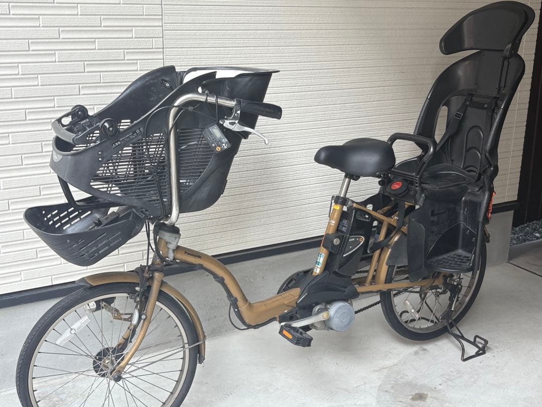 Panasonic 電動アシスト自転車 チャイルドシート付き ゴールド