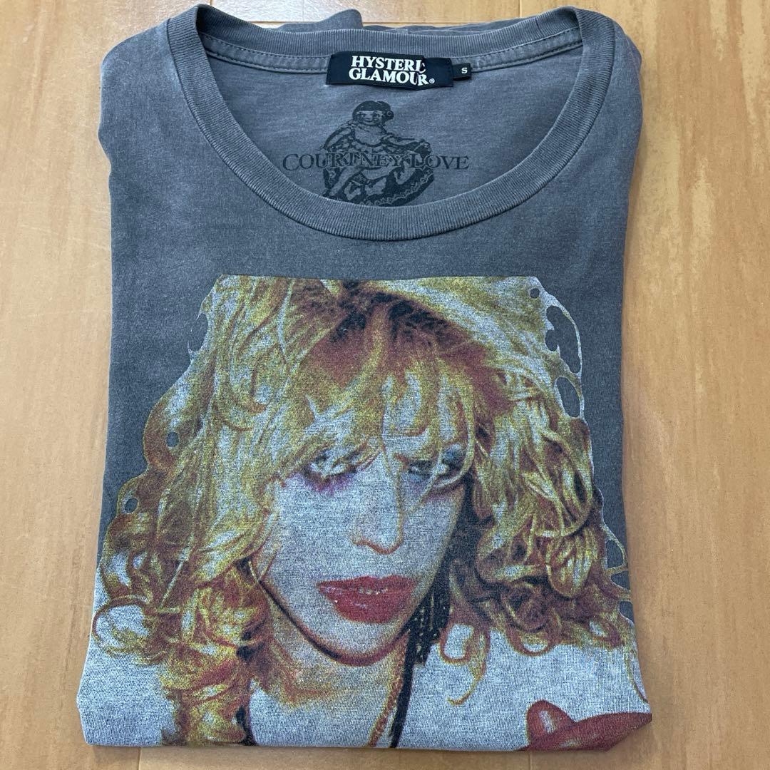 HYSTERIC GLAMOUR コートニーラブ Tシャツ サイズ S グレー