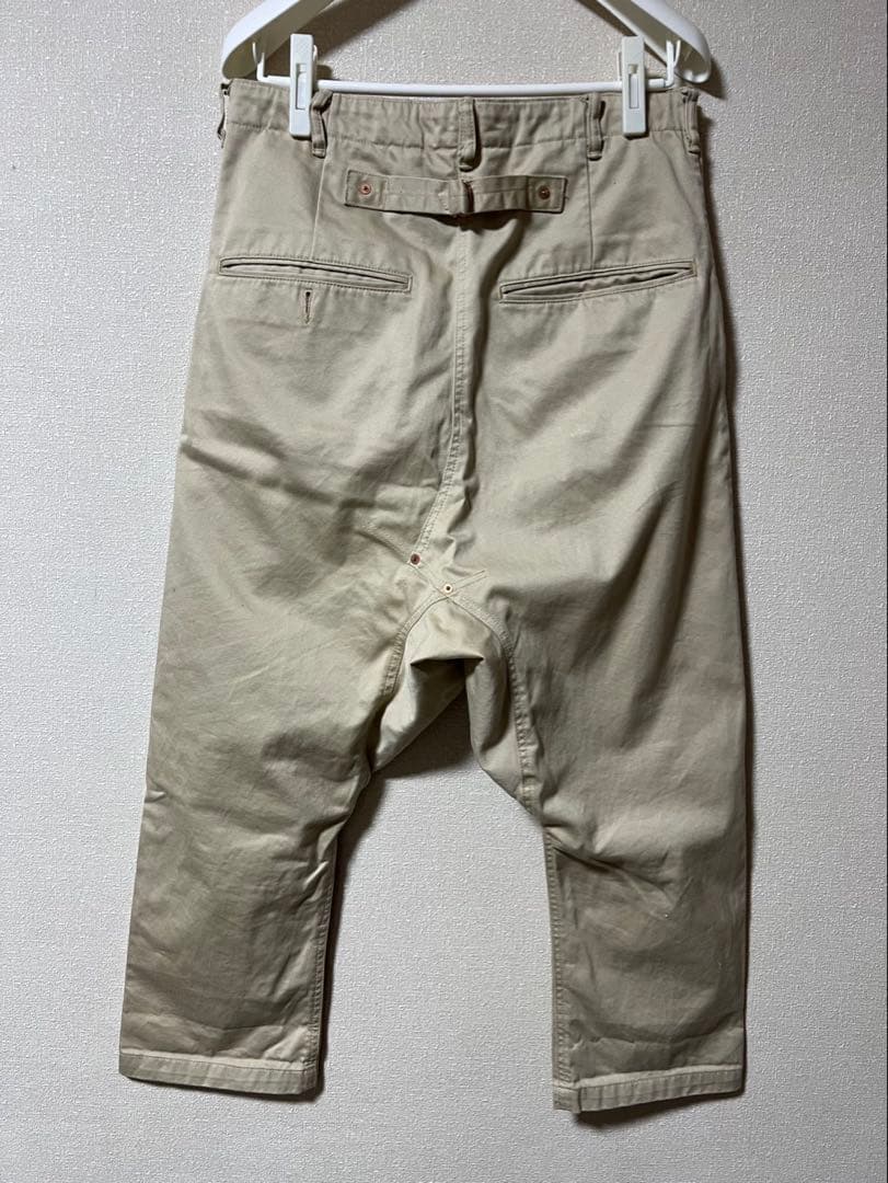 GANRYU チノサルエルパンツ　ベージュ