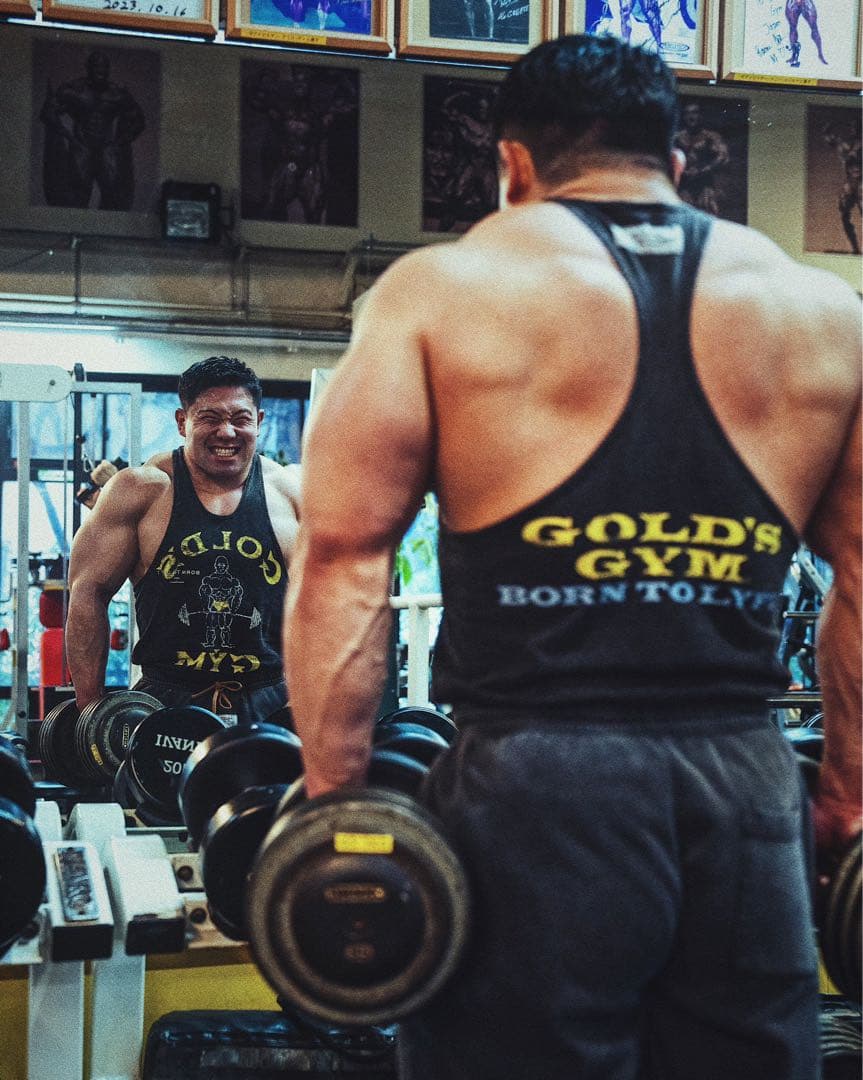 【完売品】LYFT GOLD'S GYM タンクトップ BLACK L 新品