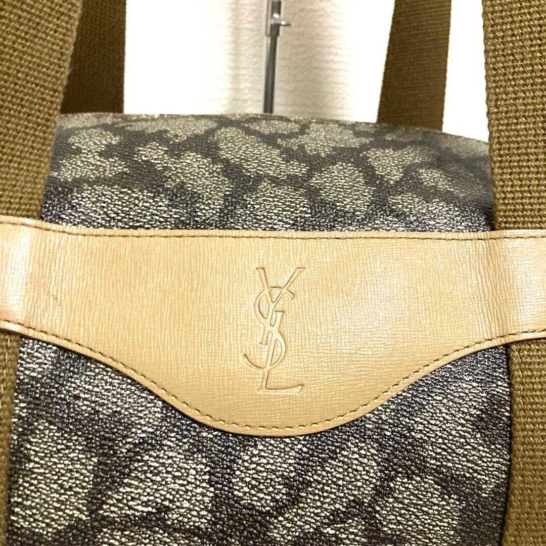 美品YSL ボストンバッグ ジラフ柄 大容量 旅行