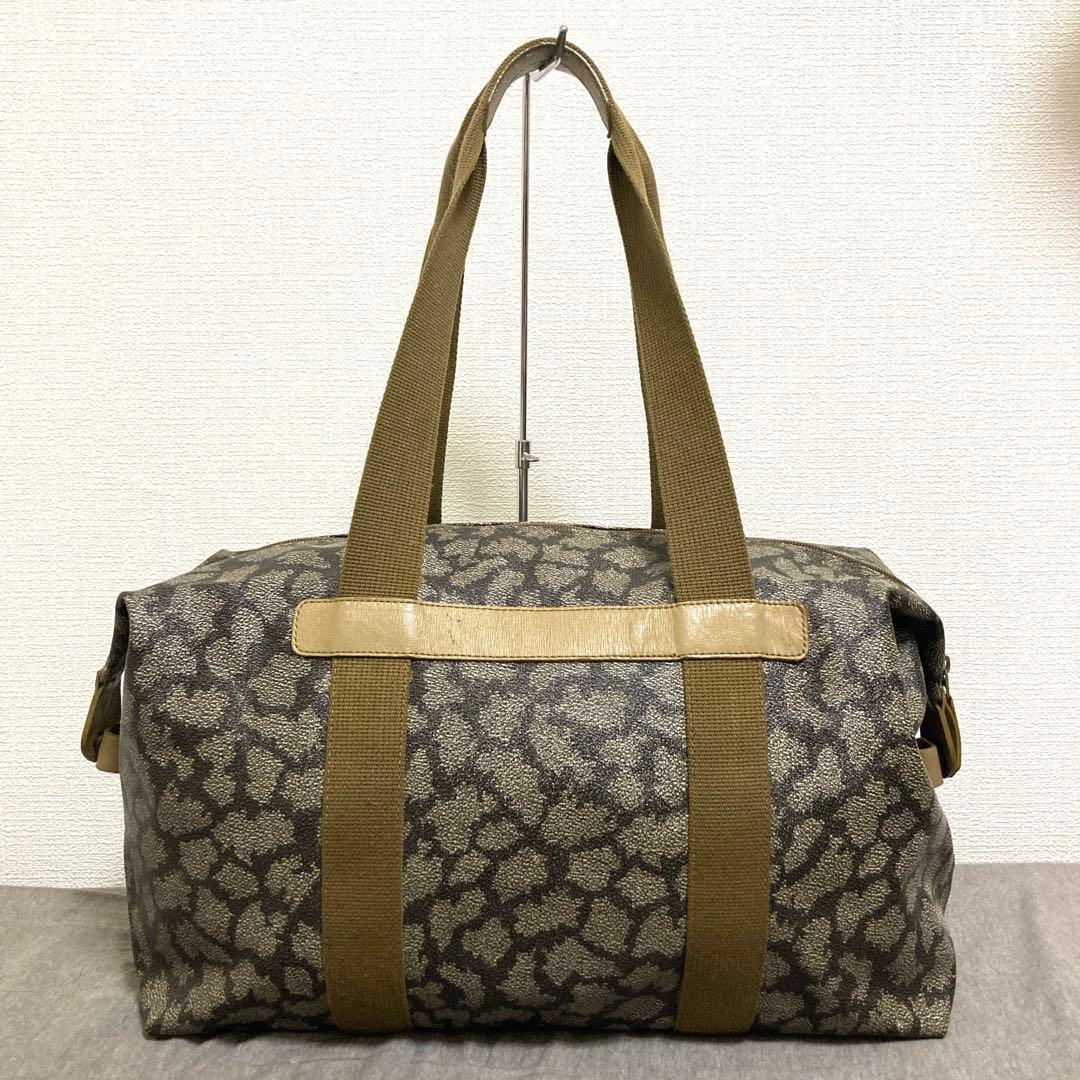美品YSL ボストンバッグ ジラフ柄 大容量 旅行