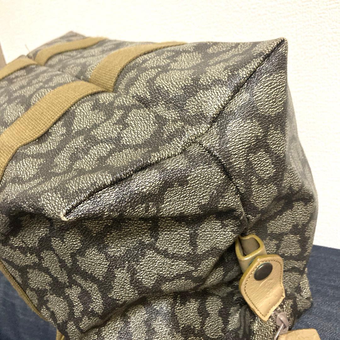美品YSL ボストンバッグ ジラフ柄 大容量 旅行
