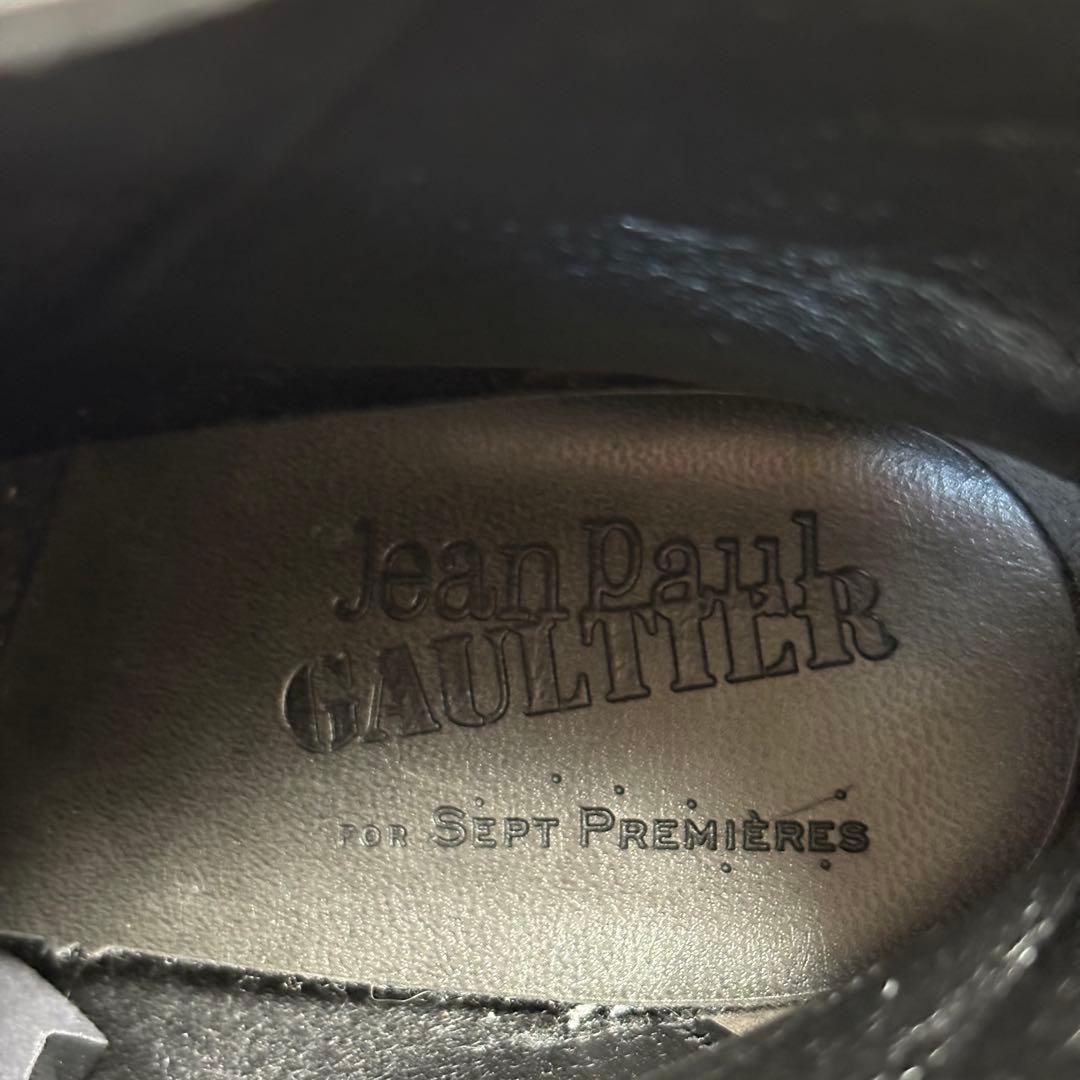 極美品 JEAN PAUL GAULTIER 本革 レザーブーツ ブラック 37