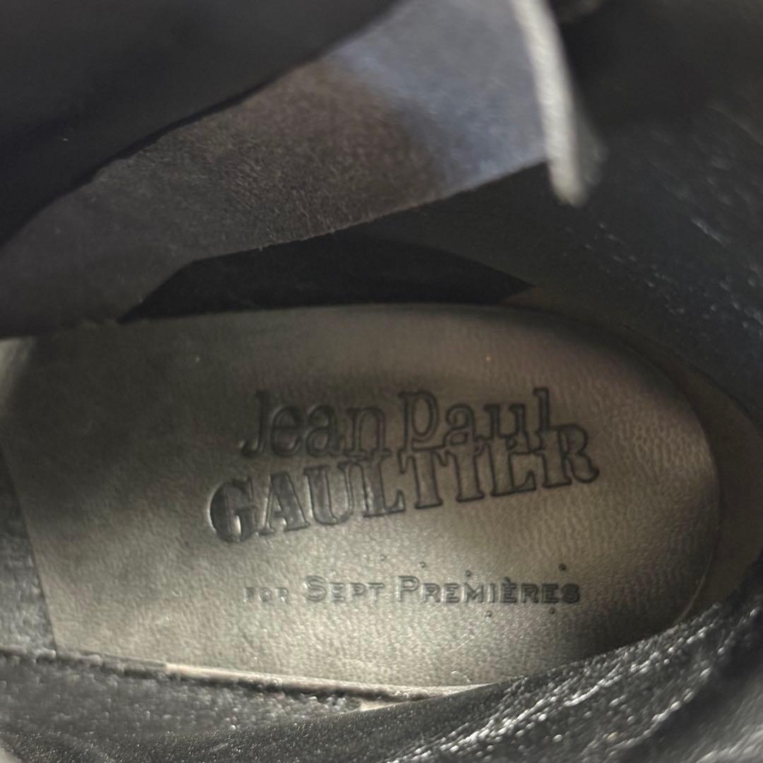 極美品 JEAN PAUL GAULTIER 本革 レザーブーツ ブラック 37