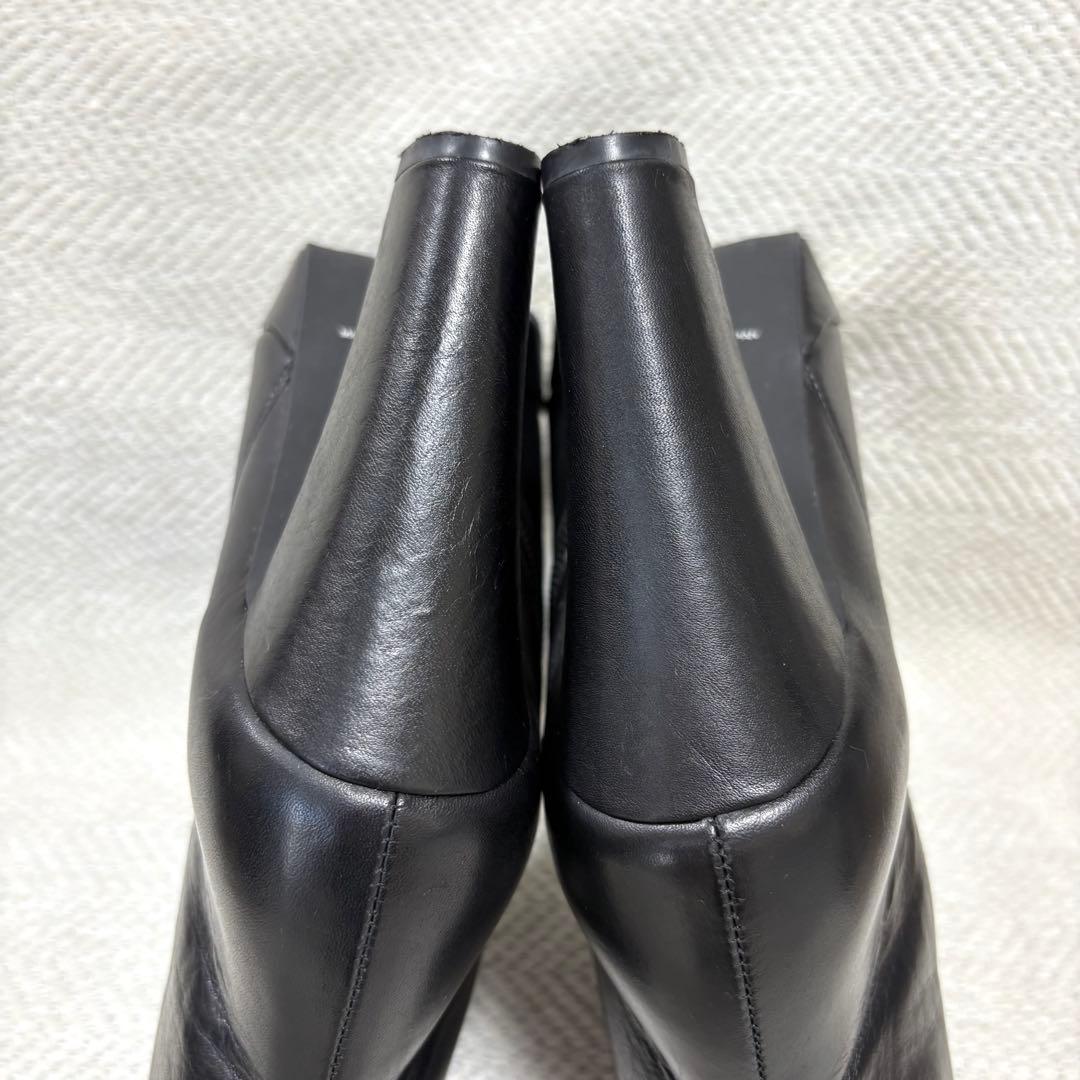 極美品 JEAN PAUL GAULTIER 本革 レザーブーツ ブラック 37