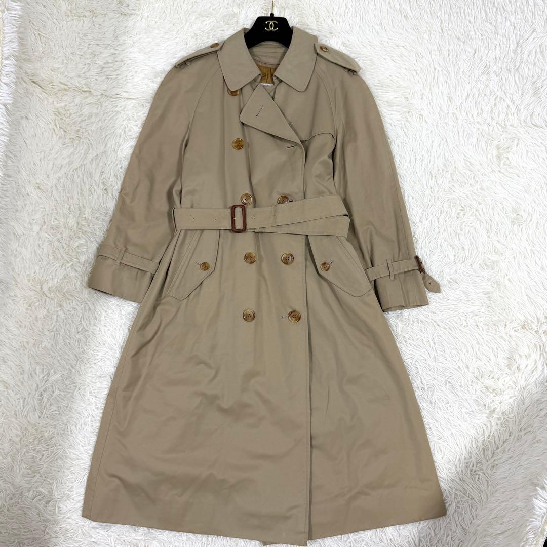 【美品】バーバリー トレンチコート ノバチェック ライナー ベルト付 ベージュ